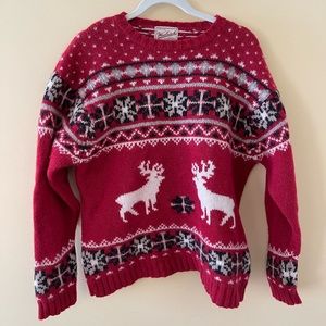 Woolrich 100% wool Winter Christmas Holiday Sweater